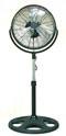 12" Pedestal Fan with Internal Oscillation with Plastic Base