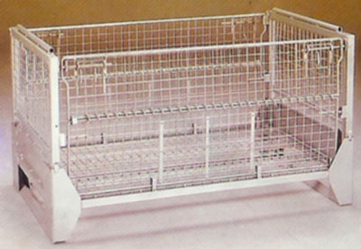Front-Back Opening Wire Container