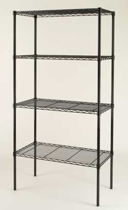 Wire Modular Shelving with many choices of finishs and sizes