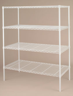 Wire Modular Shelving with many choices of finishs and sizes
