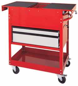 Heavy Duty Service Cart with Front-Back Opening