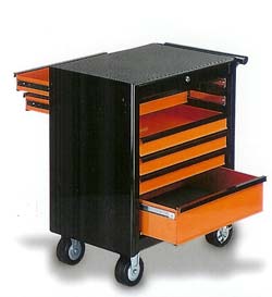 Professional Tool Cabinet with Front-Back Opening Function